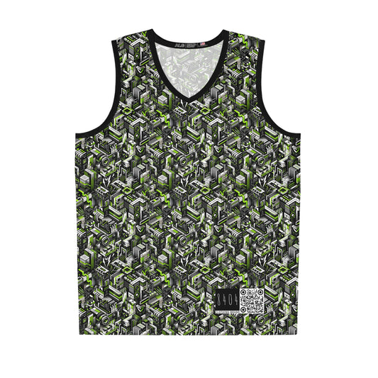 Graffiti Tech Fusion Bold Streetwear Fusion Basketball Jersey - 8404 Design-53