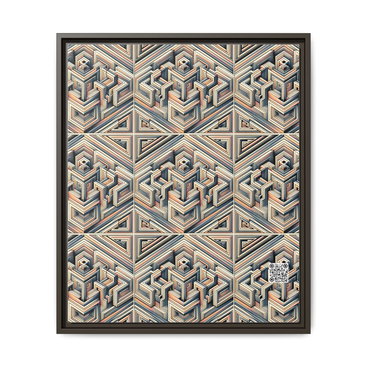 Tech Illusion Graphics Futuristic Artistry Matte Canvas, Framed (multi-color) - 8404 Design-52 B