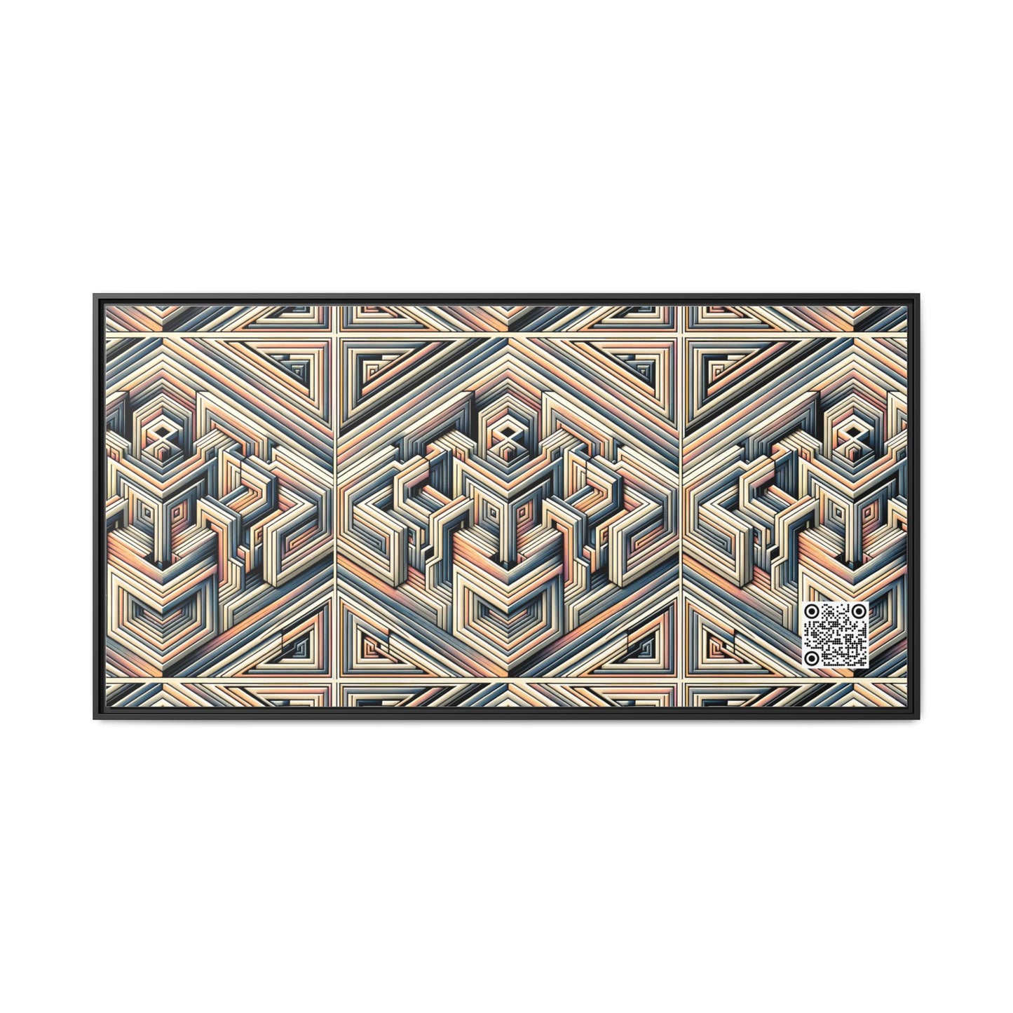 Tech Illusion Graphics Futuristic Artistry Matte Canvas, Framed (multi-color) - 8404 Design-52 B