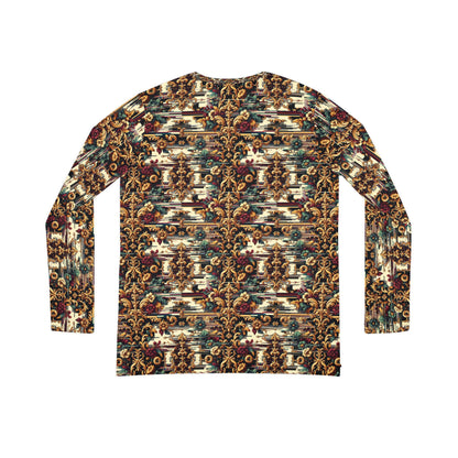 Digital Renaissance Modern Baroque Fusion Women's Long Sleeve V-Neck Shirt - 8404 Design-63