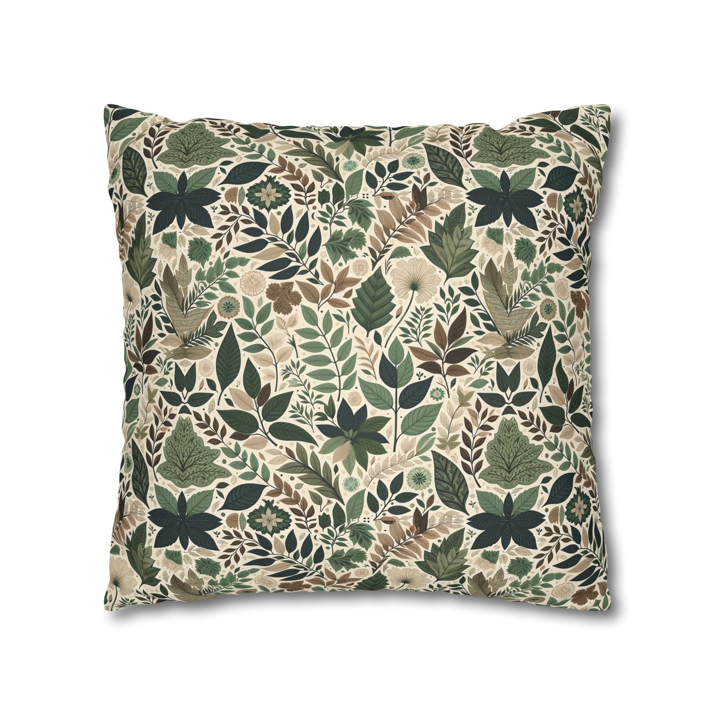 Streetwear Sustainability Environmentally Conscious Streetwear with a Natural Aesthetic Faux Suede Square Pillowcase - 8404 Design-57