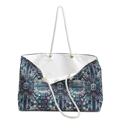 Digital Renaissance Tech-Forward Maximalism Weekender Bag - 8404 Design-44