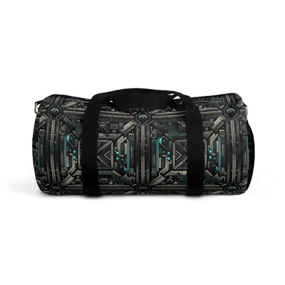 Tech Noir Futuristic Tech Aesthetic with a Dark Twist Duffel Bag - 8404 Design-59