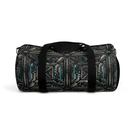 Tech Noir Futuristic Tech Aesthetic with a Dark Twist Duffel Bag - 8404 Design-59