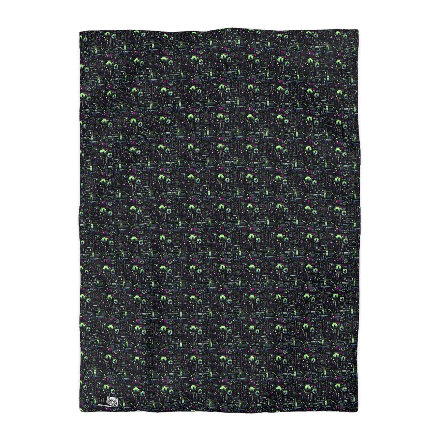 Tech Noir Futuristic Cyberpunk Microfiber Duvet Cover - 8404 Design-63