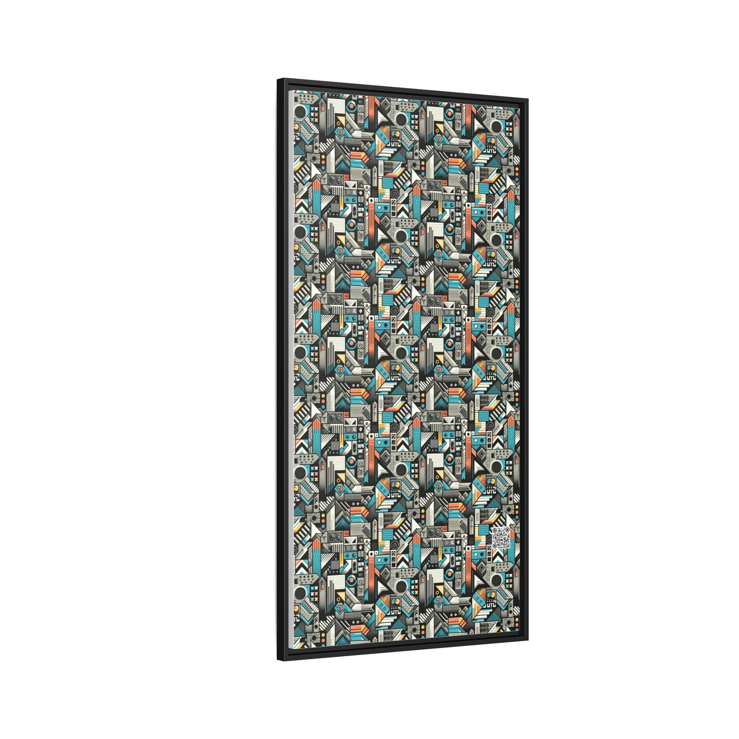 Digital Street Art Urban Street Style Matte Canvas, Framed (multi-color) - 8404 Design-81 B