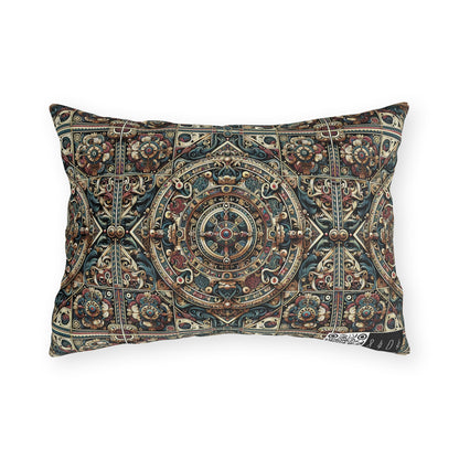 Urban Renaissance Historical Fusion With Street Edge Outdoor Pillow - 8404 Design-57