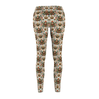 Monogram Madness Luxurious Streetwear Women's Cut & Sew Casual Leggings - 8404 Design-68