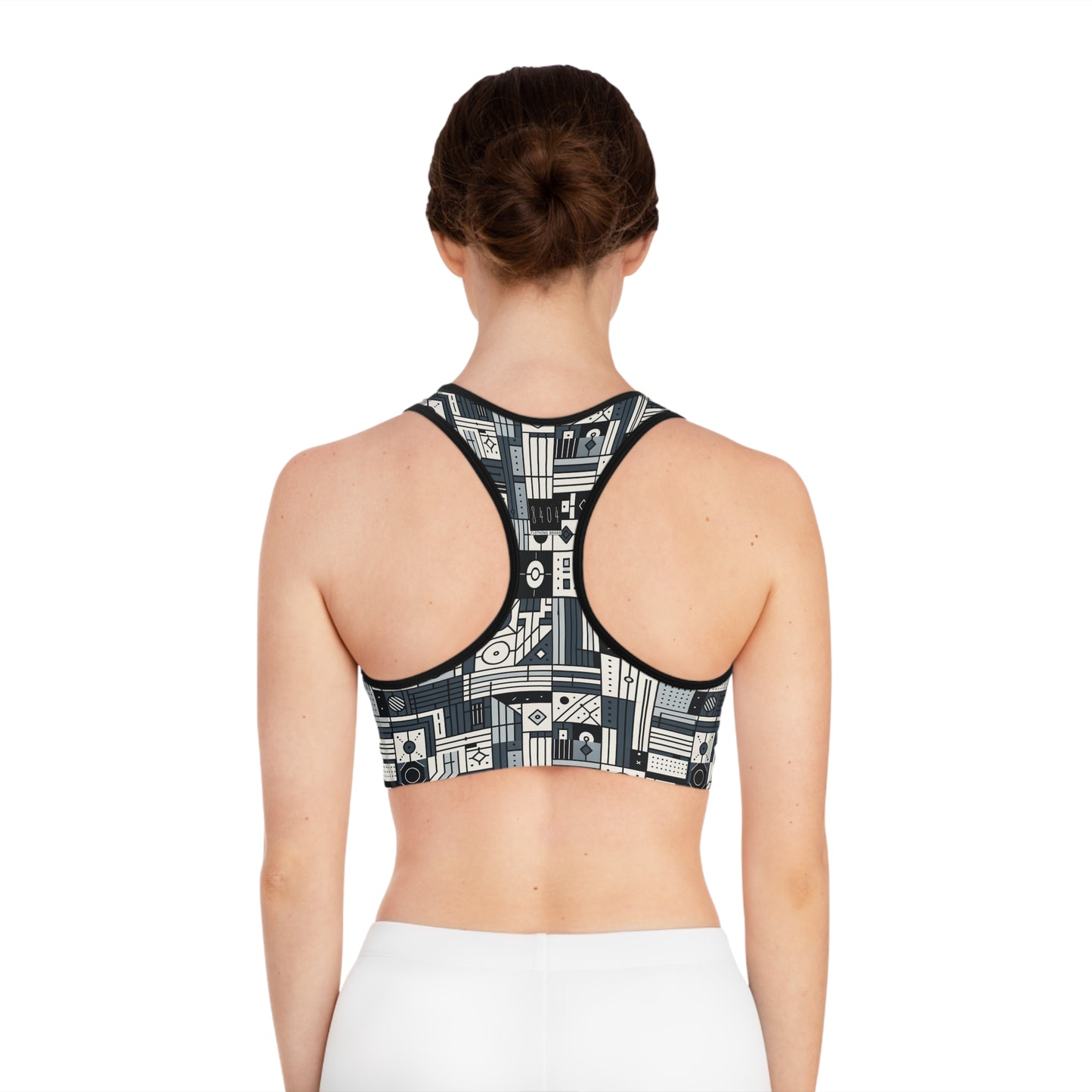 Digital Minimalism Minimalist Tech Sports Bra - 8404 Design-49