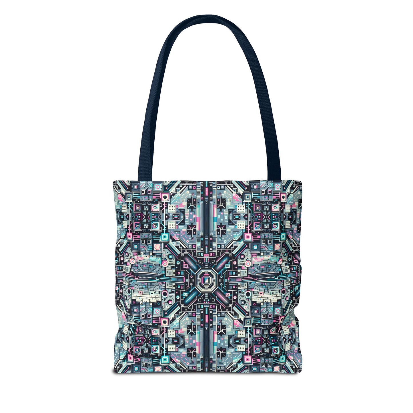 Digital Renaissance Tech-Forward Maximalism Tote Bag - 8404 Design-44