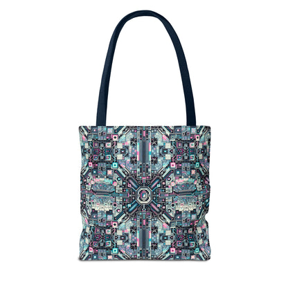 Digital Renaissance Tech-Forward Maximalism Tote Bag - 8404 Design-44