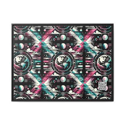Digital Artistry Digital-native Streetwear Matte Canvas, Framed (multi-color) - 8404 Design-62 A