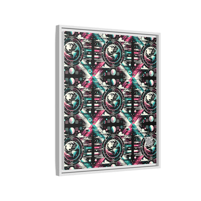 Digital Artistry Digital-native Streetwear Matte Canvas, Framed (multi-color) - 8404 Design-62 B