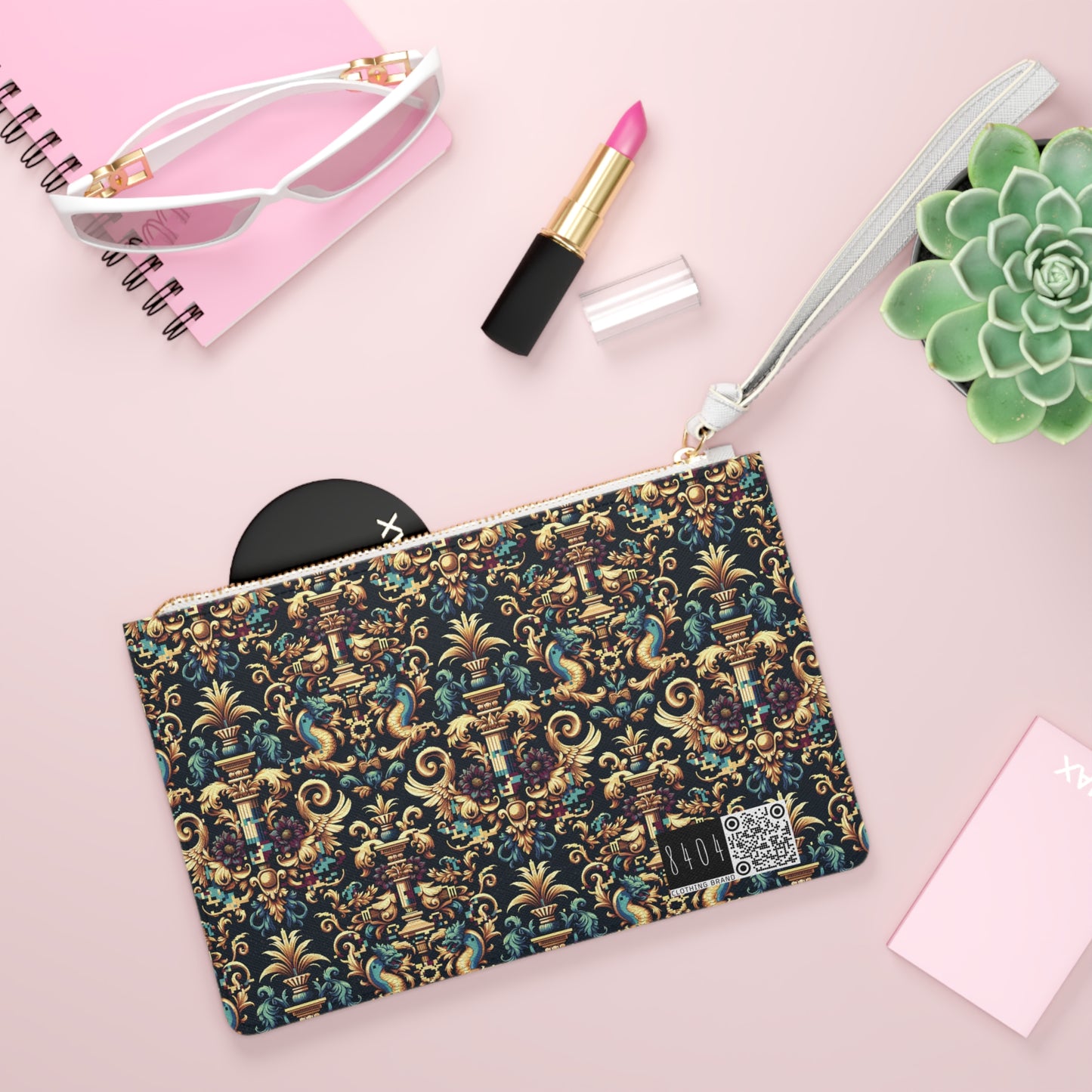 Digital Renaissance Modern Baroque Fusion Clutch Bag - 8404 Design-57