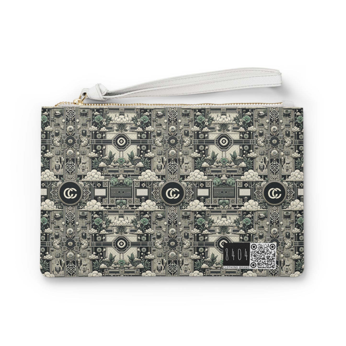 Cyber Garden Party Tech Garden Extravaganza Clutch Bag - 8404 Design-54