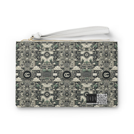 Cyber Garden Party Tech Garden Extravaganza Clutch Bag - 8404 Design-54