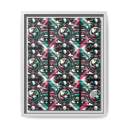 Digital Artistry Digital-native Streetwear Matte Canvas, Framed (multi-color) - 8404 Design-62 A