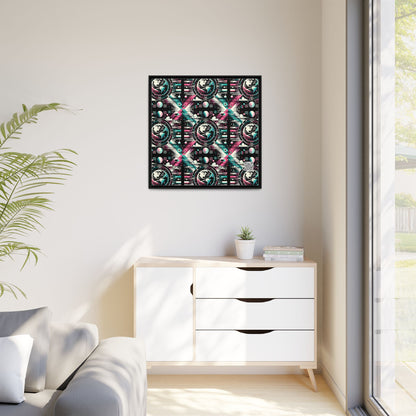 Digital Artistry Digital-native Streetwear Matte Canvas, Framed (multi-color) - 8404 Design-62 A