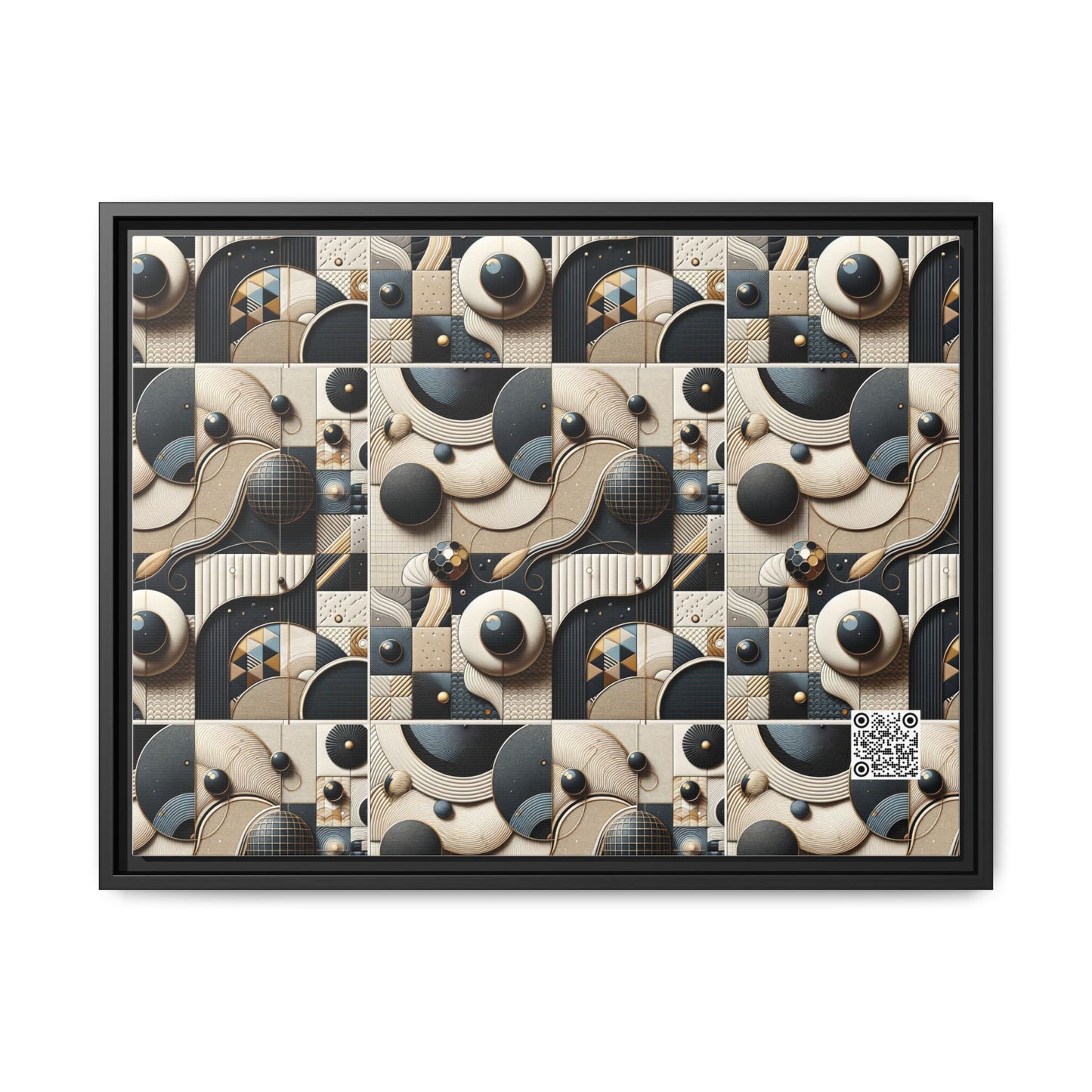 Tech-forward Luxe Streetwear Tech Luxe Fusion Matte Canvas, Framed (multi-color) - 8404 Design-71 A