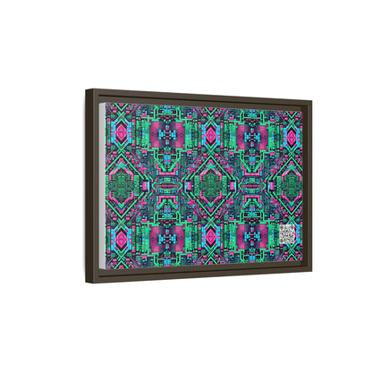 Digital Glitch Vibes Tech-Inspired Streetwear Matte Canvas, Framed (multi-Color) - 8404 Design-71 B