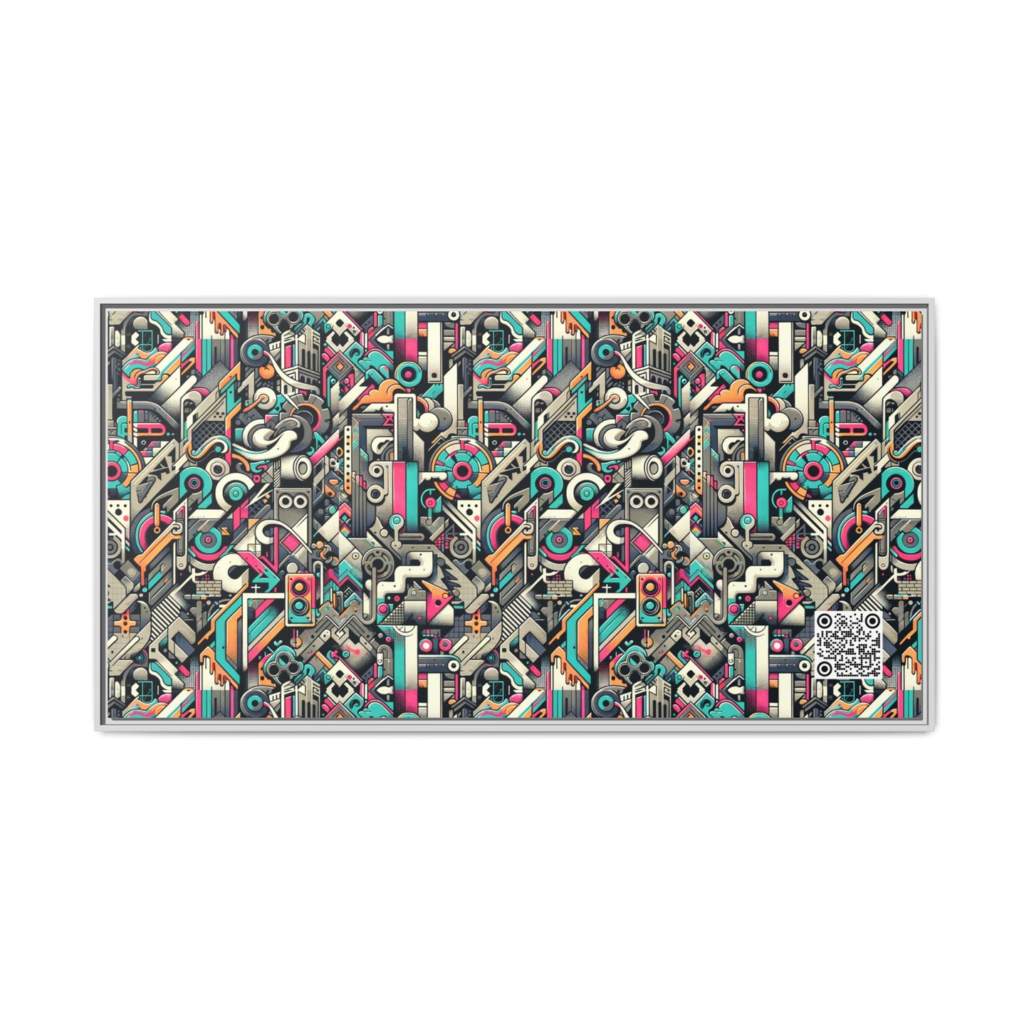 Digital Street Art Urban Street Style Matte Canvas, Framed (multi-color) - 8404 Design-74 B