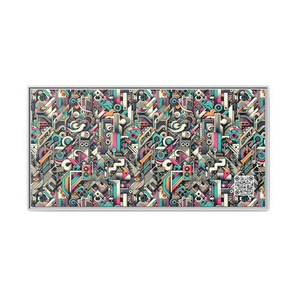 Digital Street Art Urban Street Style Matte Canvas, Framed (multi-color) - 8404 Design-74 B