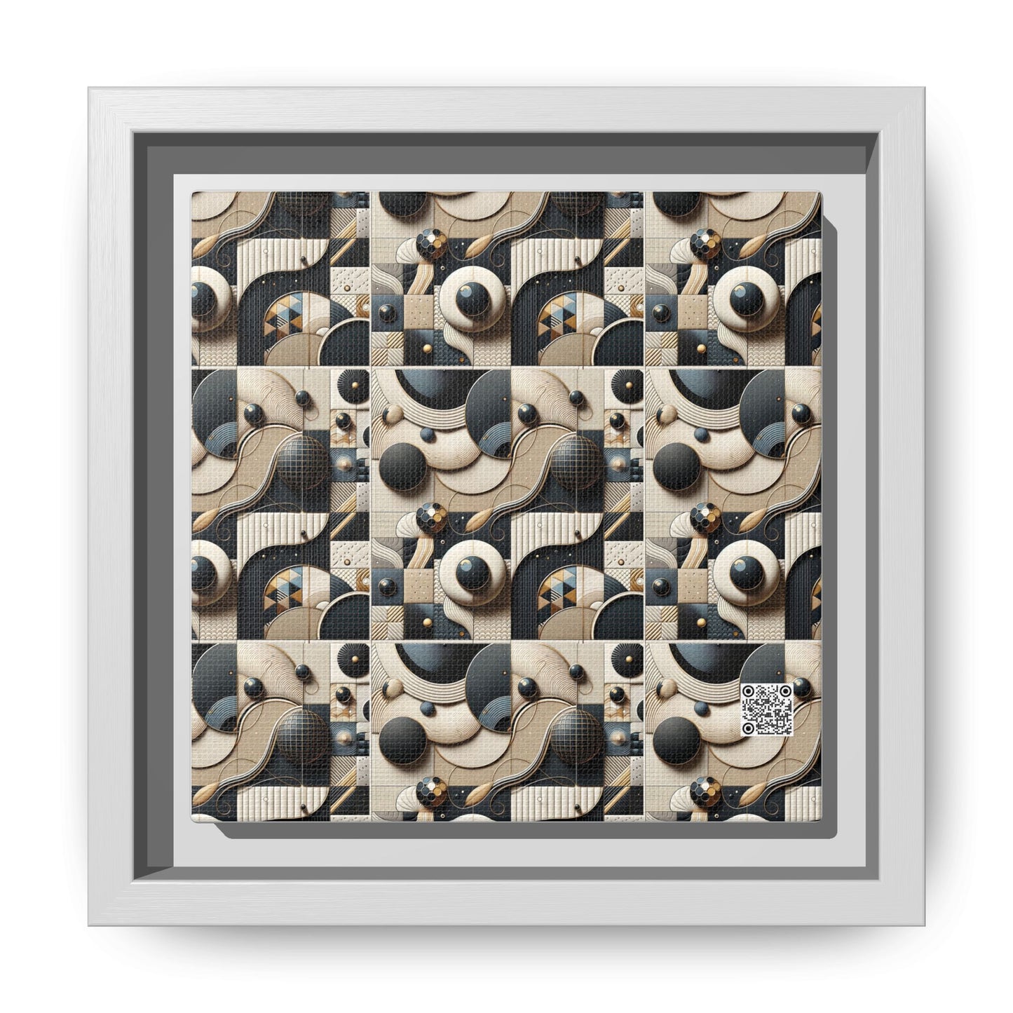 Tech-forward Luxe Streetwear Tech Luxe Fusion Matte Canvas, Framed (multi-color) - 8404 Design-71 B