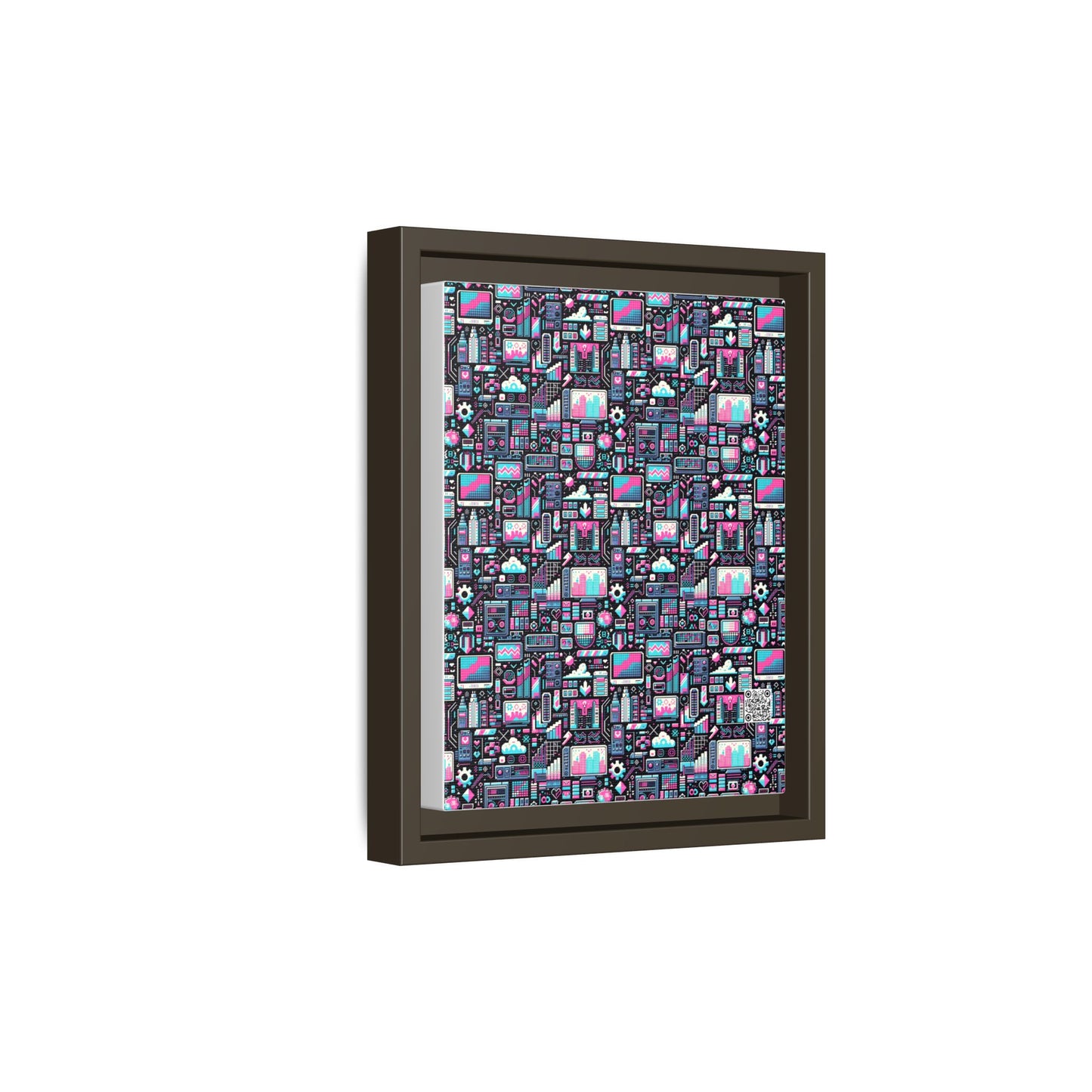 Digital Rebellion Youthful Streetwear with a Rebellious Digital Twist Matte Canvas, Framed (multi-color) - 8404 Design-71 B