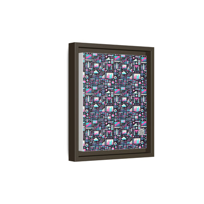 Digital Rebellion Youthful Streetwear with a Rebellious Digital Twist Matte Canvas, Framed (multi-color) - 8404 Design-71 B