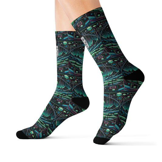 Digital Adventure Graphics Digital Explorer Sublimation Socks - 8404 Design-59