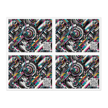 Tech-Forward Graphics Tech-Forward Streetwear Blending Human Creativity With Ai Innovation Sticker Sheets - 8404 Design-52