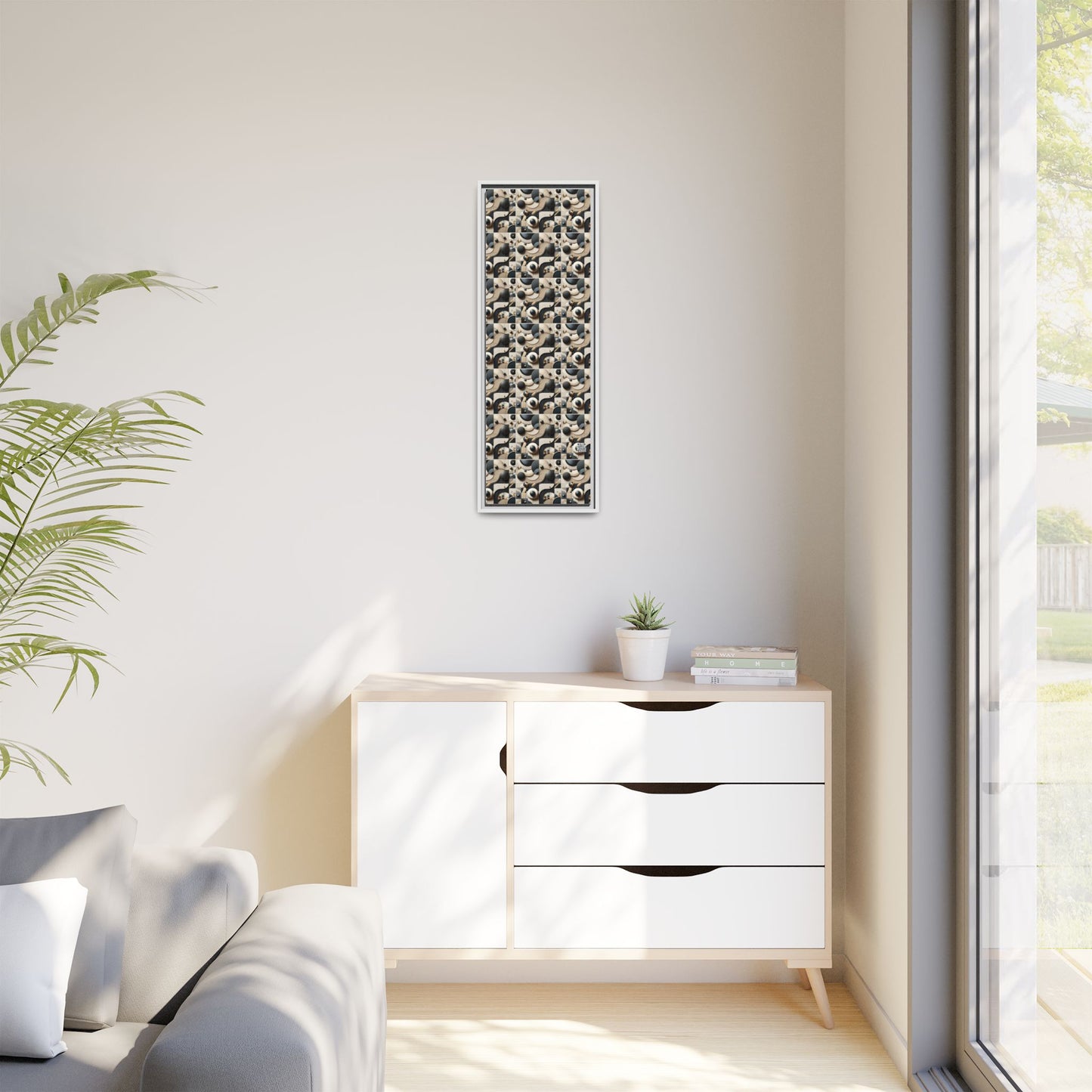 Tech-forward Luxe Streetwear Tech Luxe Fusion Matte Canvas, Framed (multi-color) - 8404 Design-71 B