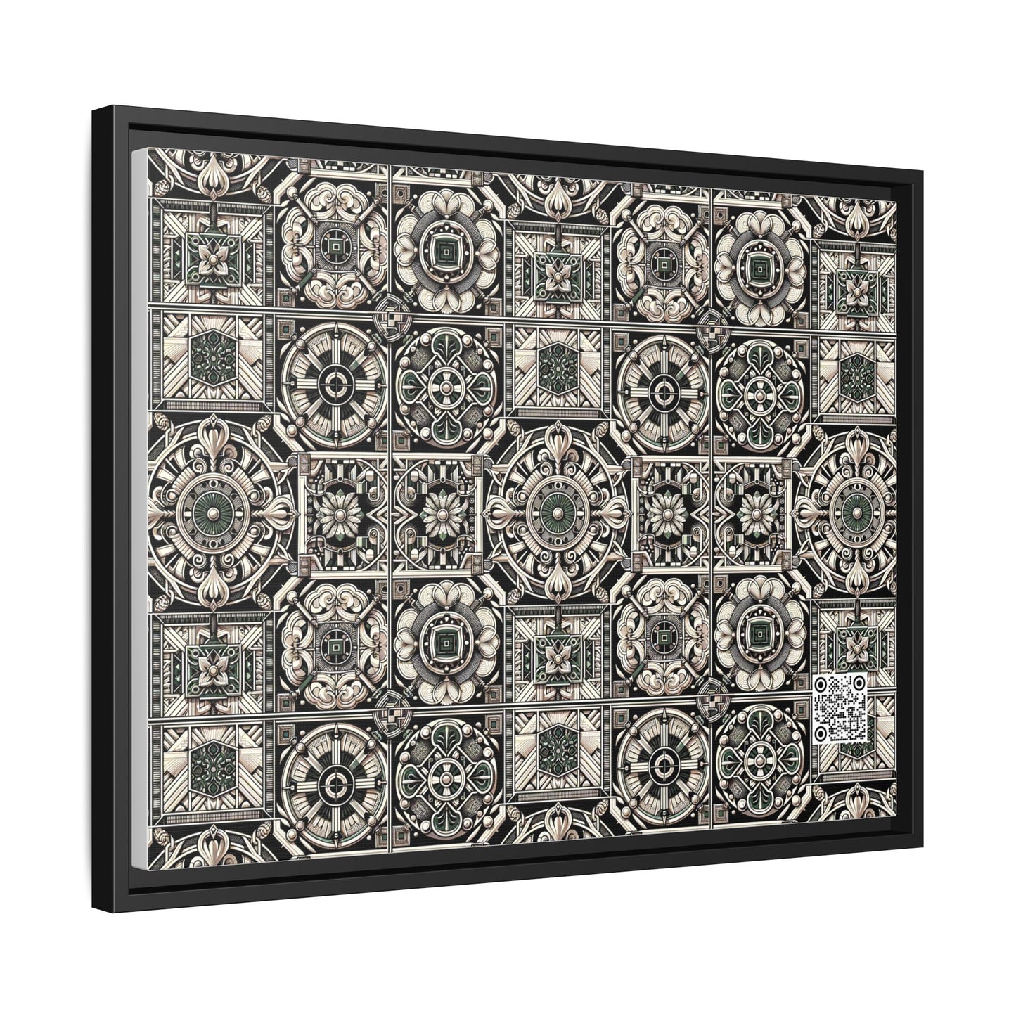 Cyber Garden Party Tech Garden Extravaganza Matte Canvas, Framed (multi-Color) - 8404 Design-45 A