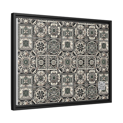 Cyber Garden Party Tech Garden Extravaganza Matte Canvas, Framed (multi-Color) - 8404 Design-45 A