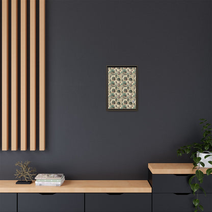 Cultural Artisanal Fusion Contemporary Cultural Elegance Matte Canvas, Framed (multi-Color) - 8404 Design-68 B