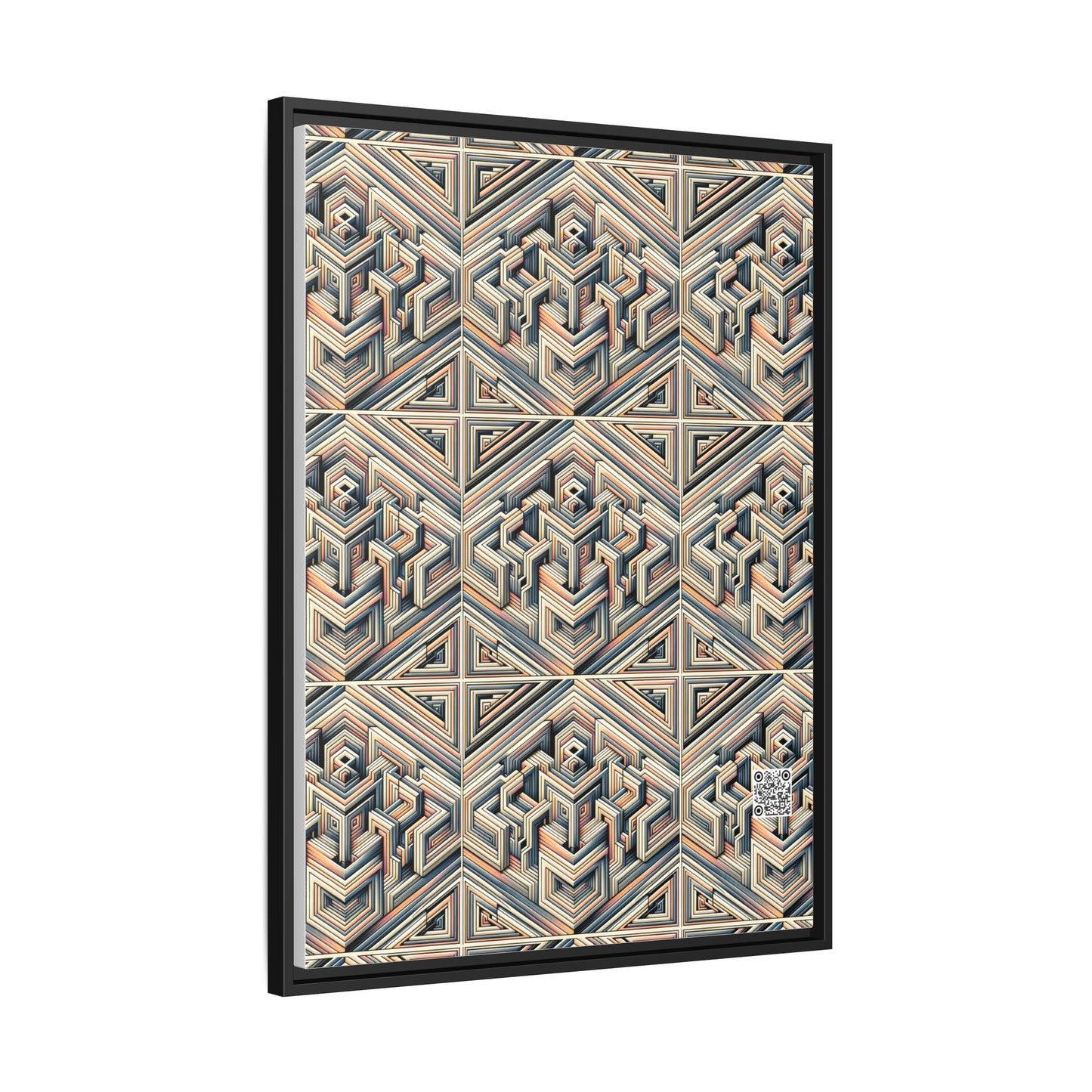 Tech Illusion Graphics Futuristic Artistry Matte Canvas, Framed (multi-color) - 8404 Design-52 A