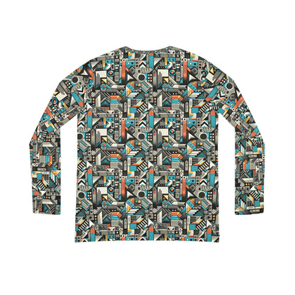 Digital Street Art Urban Street Style Women's Long Sleeve V-neck Shirt - 8404 Design-81