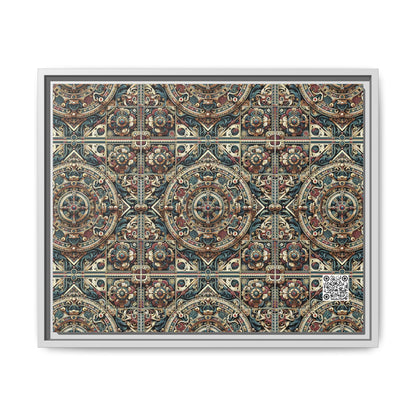 Urban Renaissance Historical Fusion With Street Edge Matte Canvas, Framed (multi-Color) - 8404 Design-57 A