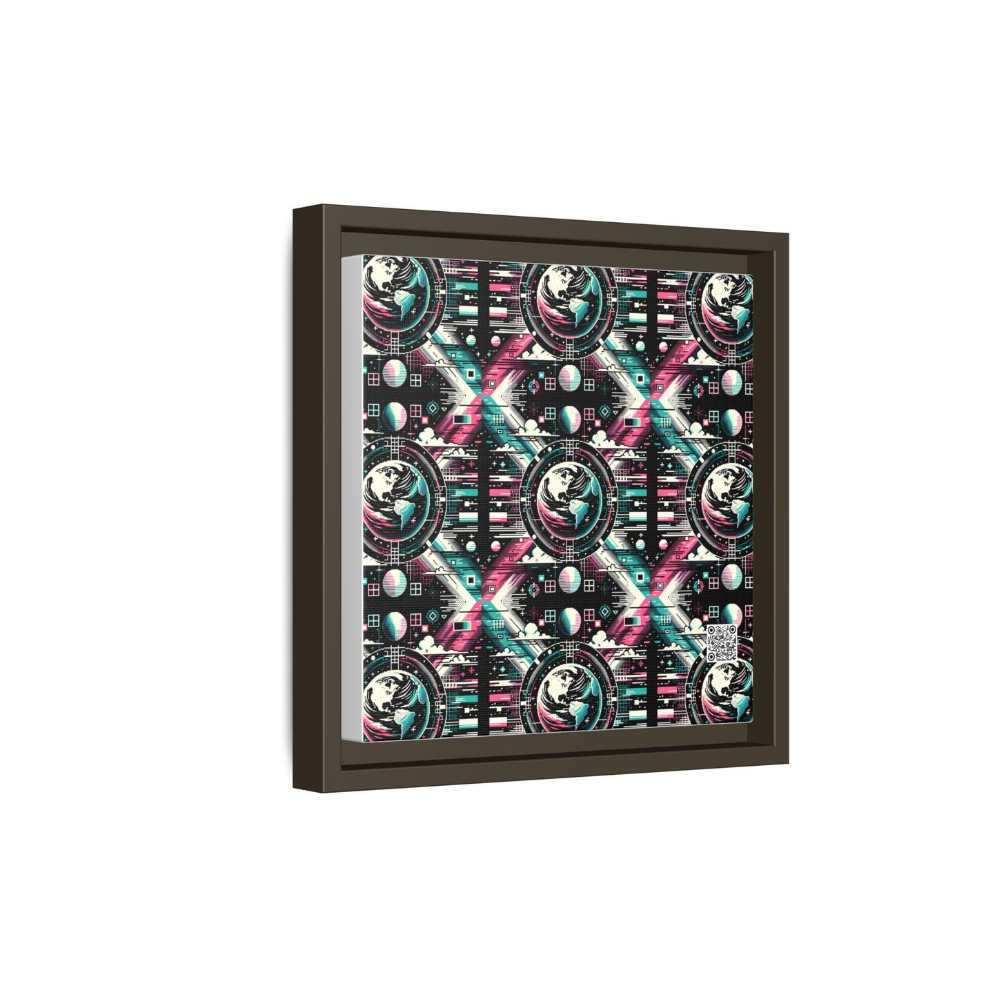 Digital Artistry Digital-native Streetwear Matte Canvas, Framed (multi-color) - 8404 Design-62 B