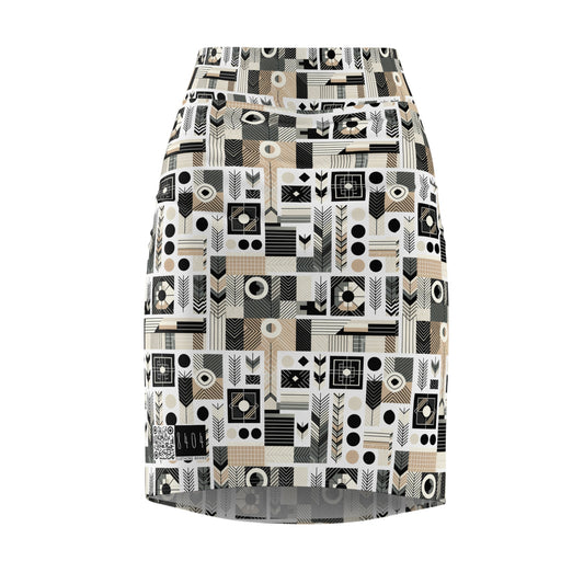 Elevated Athleisure Modern Sophistication With Sporty Elements Women's Pencil Skirt - 8404 Design-57