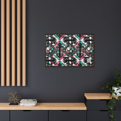Digital Artistry Digital-native Streetwear Matte Canvas, Framed (multi-color) - 8404 Design-62 A