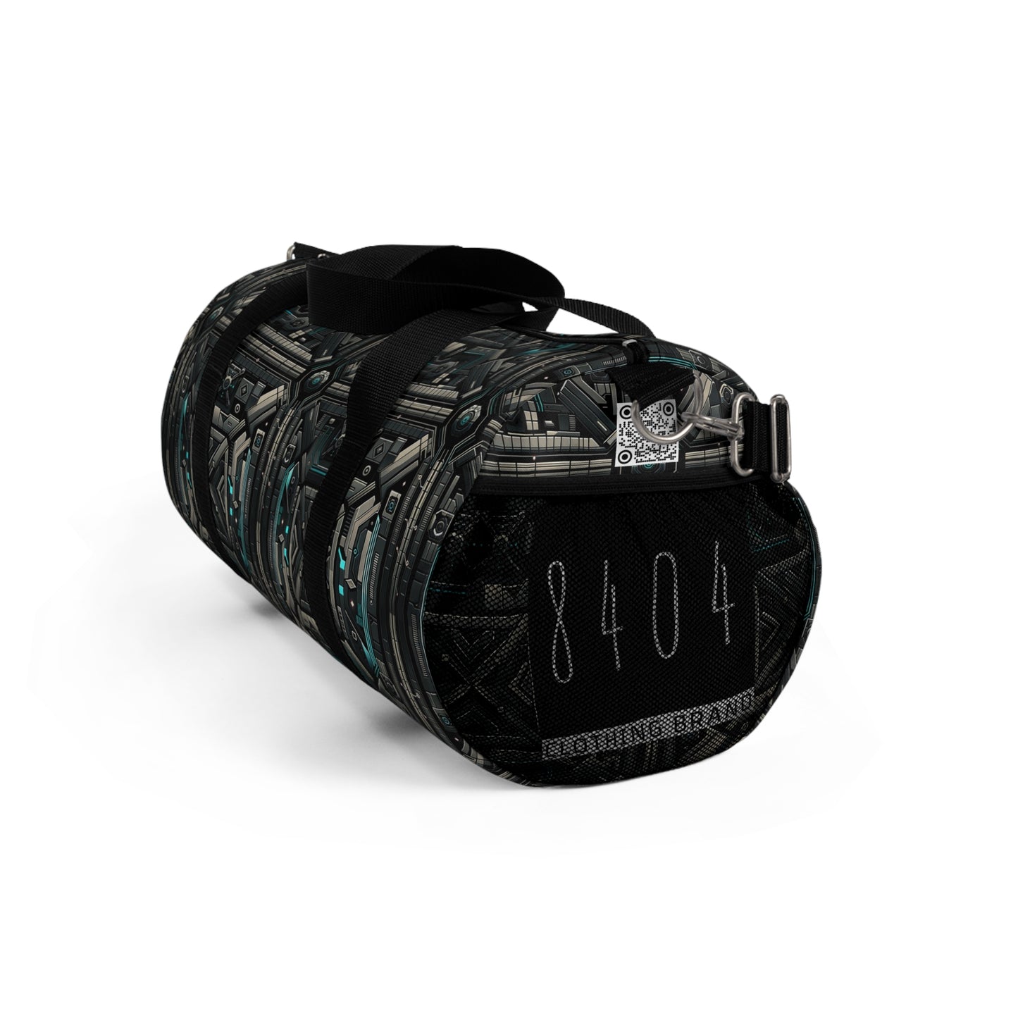 Tech Noir Futuristic Tech Aesthetic with a Dark Twist Duffel Bag - 8404 Design-59