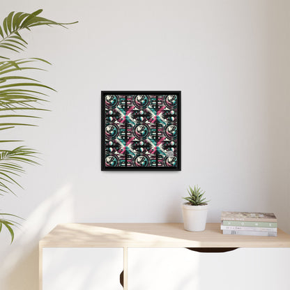 Digital Artistry Digital-native Streetwear Matte Canvas, Framed (multi-color) - 8404 Design-62 B