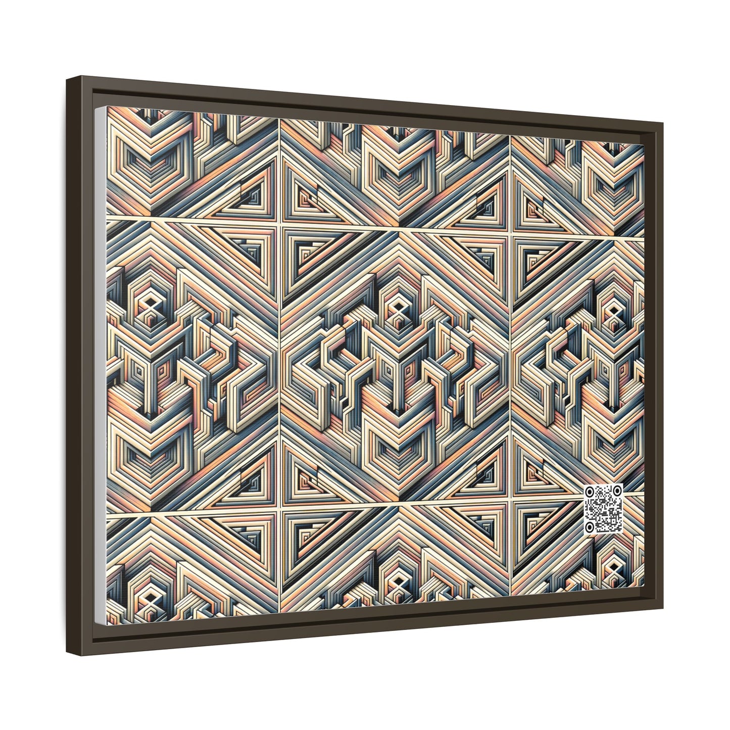 Tech Illusion Graphics Futuristic Artistry Matte Canvas, Framed (multi-color) - 8404 Design-52 A