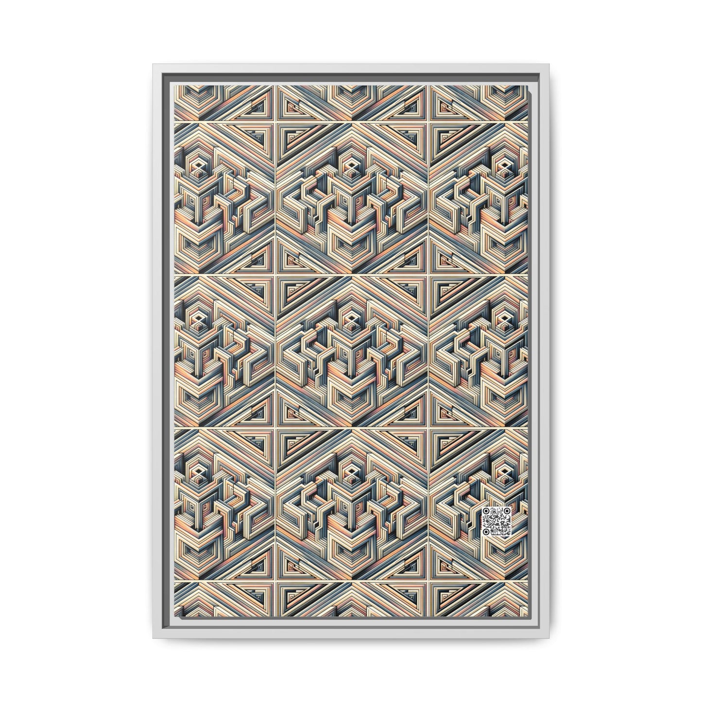 Tech Illusion Graphics Futuristic Artistry Matte Canvas, Framed (multi-color) - 8404 Design-52 B