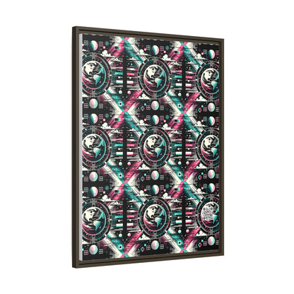 Digital Artistry Digital-native Streetwear Matte Canvas, Framed (multi-color) - 8404 Design-62 A