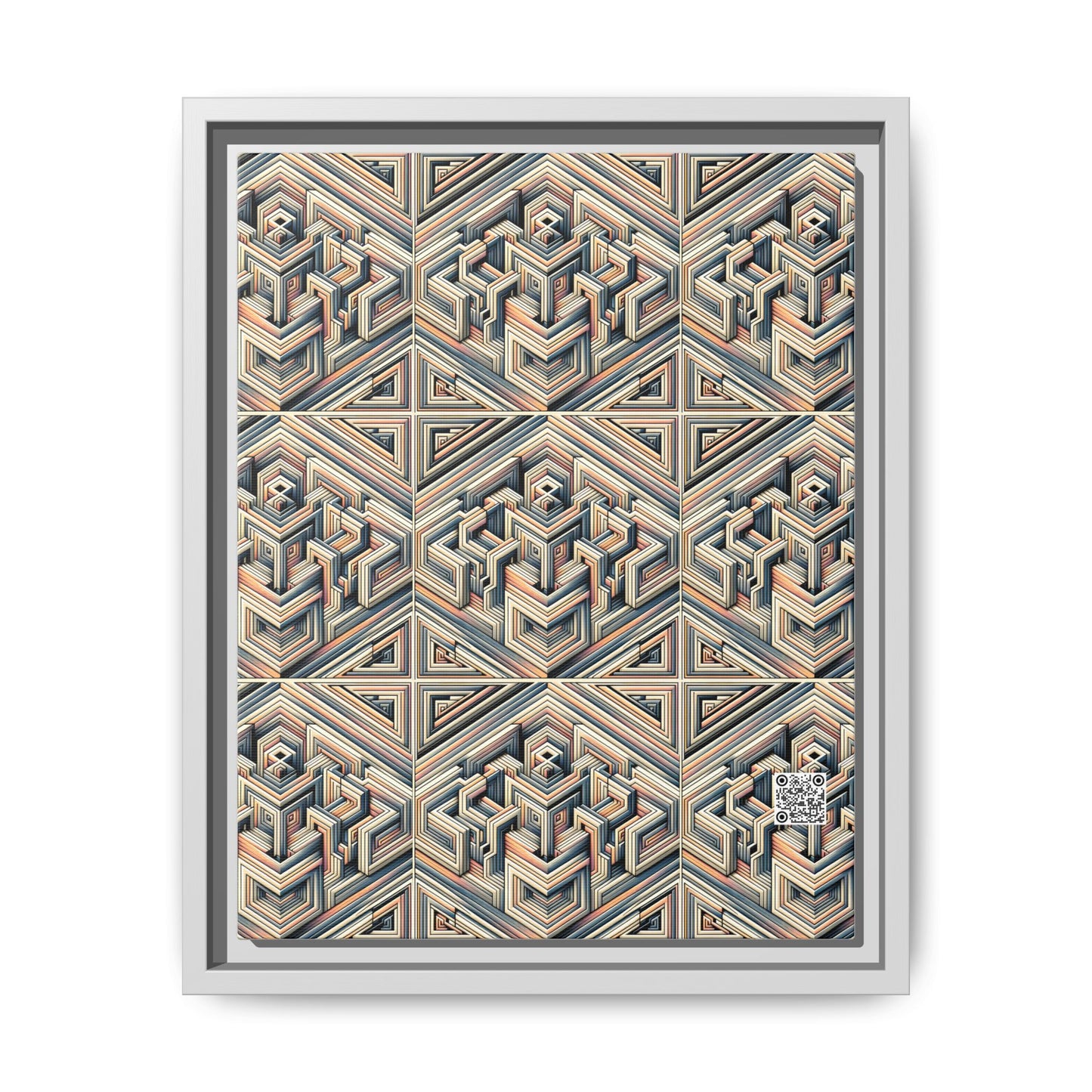 Tech Illusion Graphics Futuristic Artistry Matte Canvas, Framed (multi-color) - 8404 Design-52 A