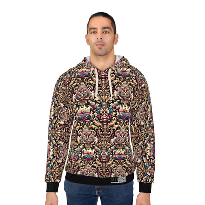 Digital Renaissance Modern Baroque Fusion Pullover Hoodie - 8404 Design-53