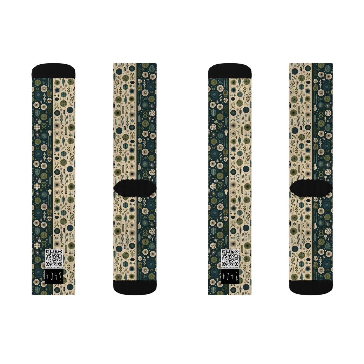 Sustainable Street Utility Sustainable Tech Streetwear Sublimation Socks - 8404 Design-62