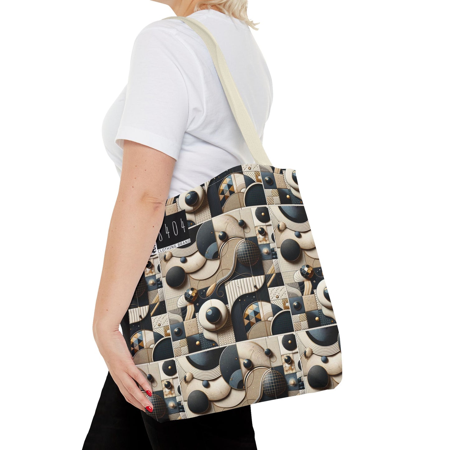 Tech-forward Luxe Streetwear Tech Luxe Fusion Tote Bag - 8404 Design-71